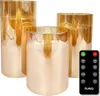 FlinQ LED-Kerzen mit beweglicher Flamme im Smoke-Glas – Produktbild-Vorschau 1