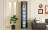 Witryna – 40 x 29 x 170 cm, czarna – oświetlenie LED z Podgląd zdjęcia produktu 20
