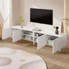 Merax TV Lowboard mit asymmetrisches Bogenrelief, TV Produktbild-Vorschau 2