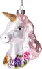 BRUBAKER Licorne avec couronne de fleurs - Boule de Noël en Voir les images du produit 1