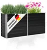 DELUKE® Hochbeet für Garten OSKAR Anthrazit | 160x40x77cm | Produktbild-Vorschau 1