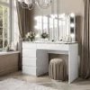 Toaletní stolek AURORA II SILVER ELITE se zrcadlem a Náhled obrázku produktu 2