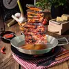 Edelstahl-Kebab-Ständer mit 3 Grillspießen – Vertikales Produktbild-Vorschau 3
