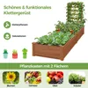 COSTWAY Potager surélevé avec treillis, jardinière avec Voir les images du produit 3
