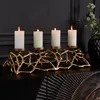 Eleganter Kerzenhalter ABSTRACT 60cm gold für 4 Kerzen Produktbild-Vorschau 1