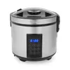 A silver digital rice cooker and steamer is shown against a white background. Náhľad obrázku produktu