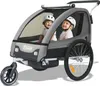 TIGGO® 2in1 Fahrradanhänger 5-Punkt Sicherheitsgurt Jogger Produktbild-Vorschau 4