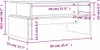 vidaXL Konferenčný stolík čierny 90x55x42,5 cm Drevo Náhľad obrázku produktu 8