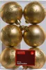 TrendLine Weihnachtskugeln bruchfest, langlebig Ø 6 cm gold Produktbild-Vorschau 1