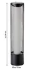 LED Solar Stehlampe Lichtsäule mit Flammeffekt Gitteroptik Produktbild-Vorschau 3