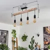 Tubione moderne Deckenlampe aus Holz/Metall in Produktbild-Vorschau 4