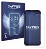 A product shot of a phone screen protector and its packaging. Produktbild-Vorschau