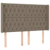 vidaXL Kopfteil mit Ohren Taupe 147x16x118/128 cm Stoff -  Produktbild-Vorschau 3