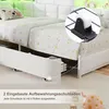 UnboxG Polsterbett 90x200 cm Weiß, Einzelbett als Eckbett Produktbild-Vorschau 11