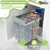 XMTECH vestavěný výsuvný koš do kuchyně, systém třídění Náhled obrázku produktu 6