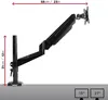 Duronic DMG51X2 Monitorhalterung | Tischhalterung | Produktbild-Vorschau 2