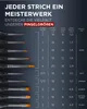 LIEBERGE Premium Detail Pinselset Acrylfarben – 10 extra Produktbild-Vorschau 3