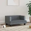 vidaXL Pelíšek pro psy tmavě šedý 60x40x30 cm Velvet Náhled obrázku produktu 2