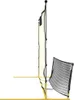 vidaXL Futbalový odbíjač čierno-žltý 183x85x120 cm Náhľad obrázku produktu 4
