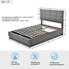 STILVORA Polsterbett 140x200 Doppelbett mit Bettkasten Produktbild-Vorschau 6