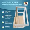 A product image with marketing text and a close-up view of a learning tower. Anteprima dell’immagine prodotto