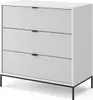 Kommode Vicco Eliza Weiß 80 x 81.2 cm mit 3 Schubladen, Produktbild-Vorschau 1