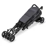 A folded gray stroller is shown against a white background. Produktbild-Vorschau