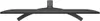 A black TV stand is shown from a top-down perspective against a white background. Voir les images du produit