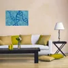 Wallario selbstklebendes Poster - DNA-Strang in blau auf Produktbild-Vorschau 3