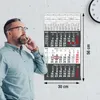 3 Monatskalender 2027 Wandkalender Anthrazit Datumsschieber Produktbild-Vorschau 3