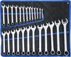 A set of wrenches laid out in a black roll-up organizer with blue trim. Náhled obrázku produktu