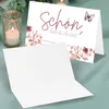 50 Tischkarten Schön dass du da bist, Floral Butterfly Produktbild-Vorschau 3