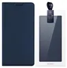 A dark blue flip case for a Samsung Galaxy S20 FE 5G phone is shown next to its packaging. Náhled obrázku produktu