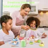 Kinder Geschirr-Set aus Holz, Spielküchen-Zubehör mit Produktbild-Vorschau 7