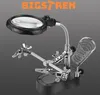 Bigstren 1912 Držáček s lupou-třetí ruka s LED osvětlením Náhled obrázku produktu 14
