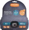 Extol Light (43191) Čiapka s čelovkou 4x45lm, dobíjacia, Náhľad obrázku produktu 5