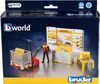 Bruder DHL Shop con carrello elevatore manuale 62251 Anteprima dell’immagine prodotto 5