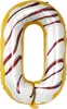 Palloncino in foil numero 0, circa 100 cm, ciambella Anteprima dell’immagine prodotto 1