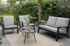 Loungesessel | Bezano | Mattschwarz / Creme | Aluminium | Produktbild-Vorschau 3