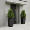 HowHomely | Vasi da fiori - Vasi per piante - neri - Set da Anteprima dell’immagine prodotto 7