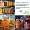 A collage of images showing jars of preserved food and a jar lifter tool. Produktbild-Vorschau