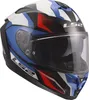 LS2 FF817 Challenger II Viper Helm, weiß/blau/rot, L Produktbild-Vorschau 2
