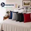 Komfortec Premium Kissenbezug 80x80 cm – 2er Set – Produktbild-Vorschau 6