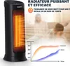 Radiateur soufflant céramique 2000W noir 4 modes 15-40°C Voir les images du produit 3
