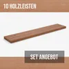 10er-Set Holzleisten - Mahagoni gehobelt - 8 x 25 x 500 mm Produktbild-Vorschau 5