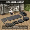 VEVOR Set di mobili da giardino 7 pezzi Set di mobili da Anteprima dell’immagine prodotto 6