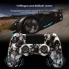 A gaming controller with a skull pattern is shown in front of a futuristic car. Produktbild-Vorschau