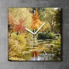 Coloray Uhr auf Leinwand 30x30 cm Wand Uhr Dekoration Produktbild-Vorschau 2