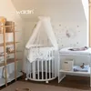 Mobiles Babybett OWAL aus Holz 7in1 mit Matratze, Produktbild-Vorschau 5