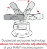 RAM Mounts X-Grip supporto a ventosa per tablet (7-8 Anteprima dell’immagine prodotto 6